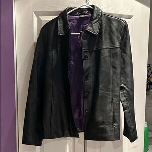 J G Hook Leather Coat